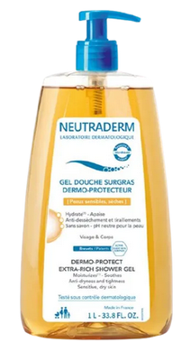 NEUTRADERM GEL DOUCHE SURGRAS DERMOPROTECTEUR Gel douche surgras dermo-protecteur. - fl 1 l