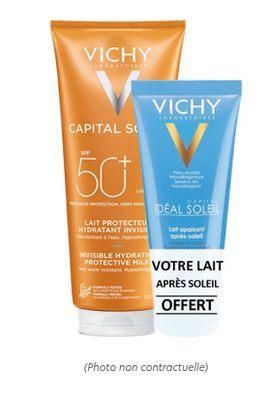 VICHY CAPITAL SOLEIL LAIT PROTECTEUR SPF50+ + IDEAL SOLEIL LAIT APAISANT