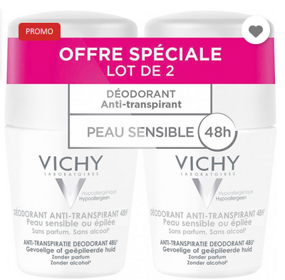Image VICHY DEODORANT PEAU SENSIBLE BILLE 50ML LOT2
