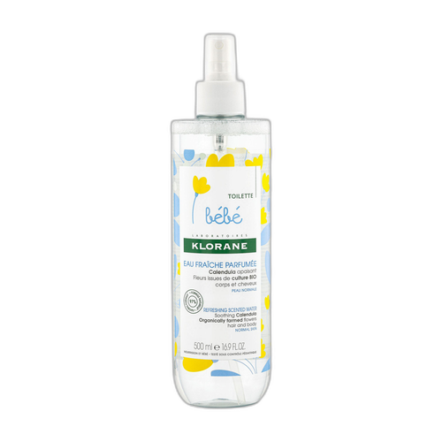 Klorane - Bébé - Eau fraîche parfumée au Calendula apaisant - Peau normale 500 ml