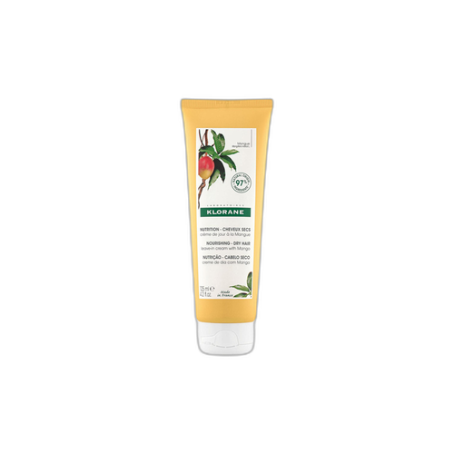 Image Klorane - Mangue - Crème de jour Nutrition à la Mangue - Cheveux secs 125 ml