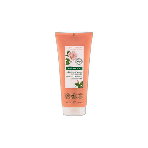 Klorane - Douche - Crème douche Lait de Rose au Cupuaçu BIO - Peau sèche à très sèche 200 ml