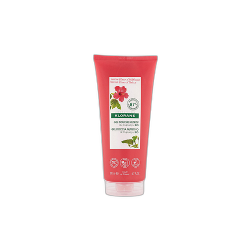 Klorane - Douche - Gel douche Fleur d’Hibiscus au beurre de Cupuaçu BIO - Tous types de peaux 200 ml