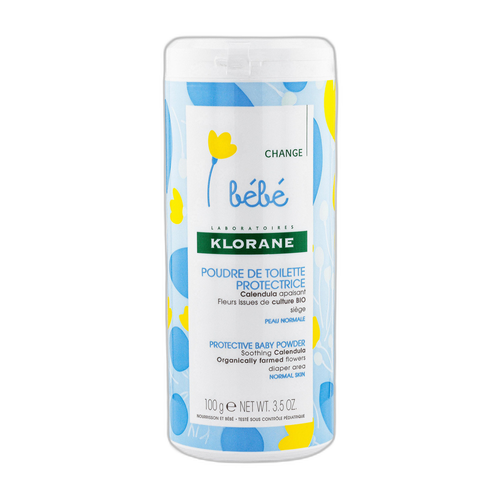 Image Klorane - Bébé - Poudre de toilette protectrice au Calendula apaisant - Peau normale 100 g