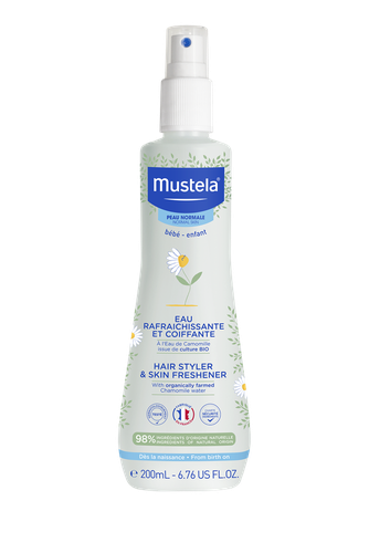Mustela Eau rafraichissante et coiffante à l'eau de camomille bio Spray 200ml