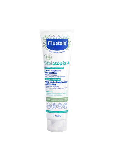 Mustela STELATOPIA+ Crème relipidante anti-grattage 150ml STELATOPIA+ Crème relipidante anti-grattage certifiée BIO 150ml