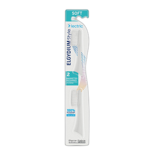 Pierre Fabre Oral Care - ELGYDIUM Style Electric – Recharge pour brosse à dents électrique 1 u
